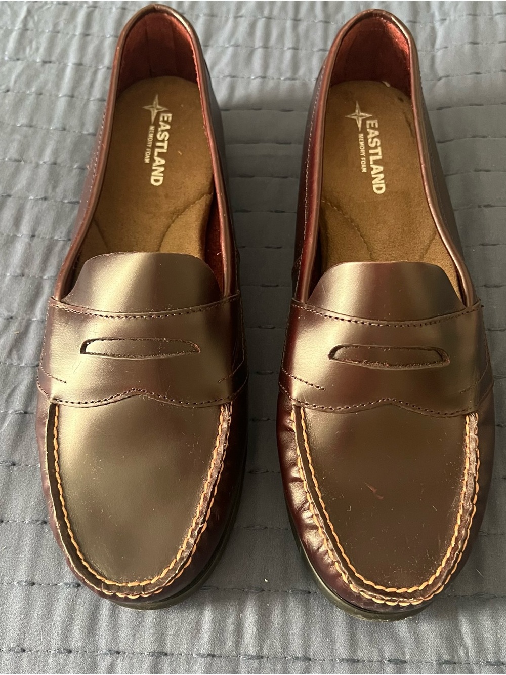 Eastland brown leather loafers women’s size 11 - Picture 2 of 6